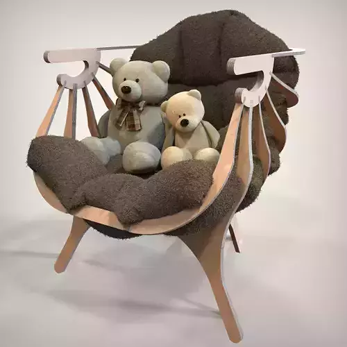 Armchair plywood