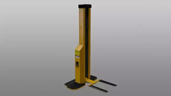 Stationary Forklift Low-poly 3D model