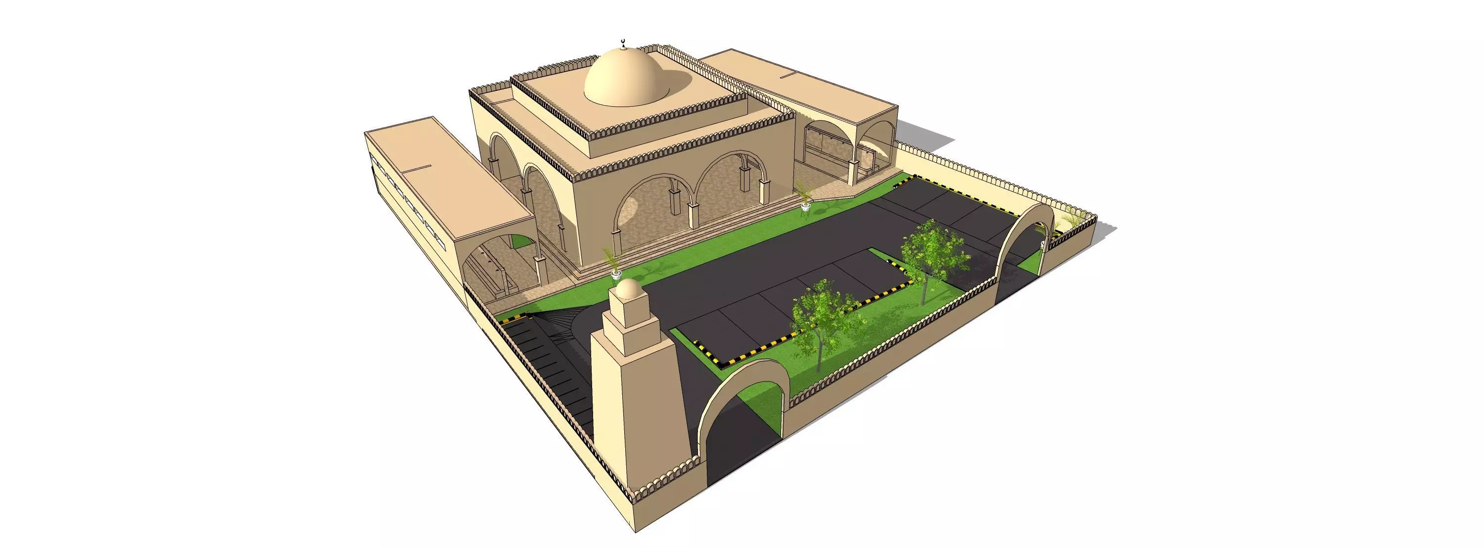 mosque Free 3D model_0