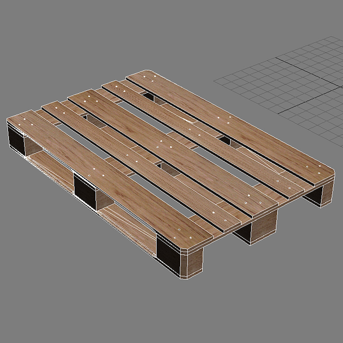 Wood Pallets 3D model_10