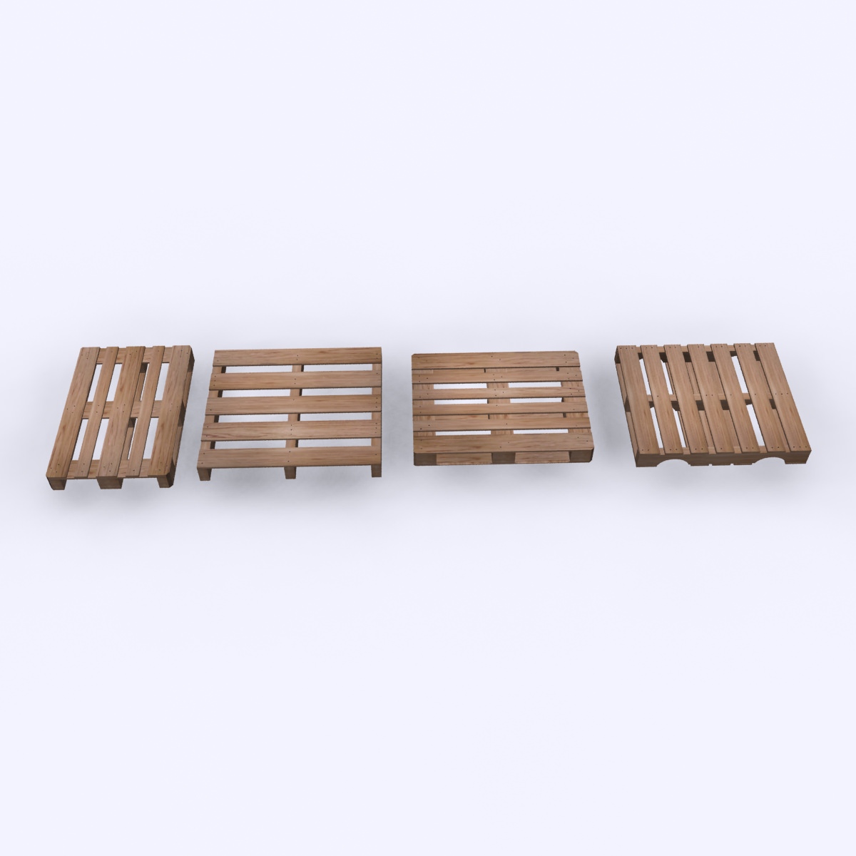 Wood Pallets 3D model_1