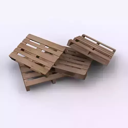 Wood Pallets 3D model