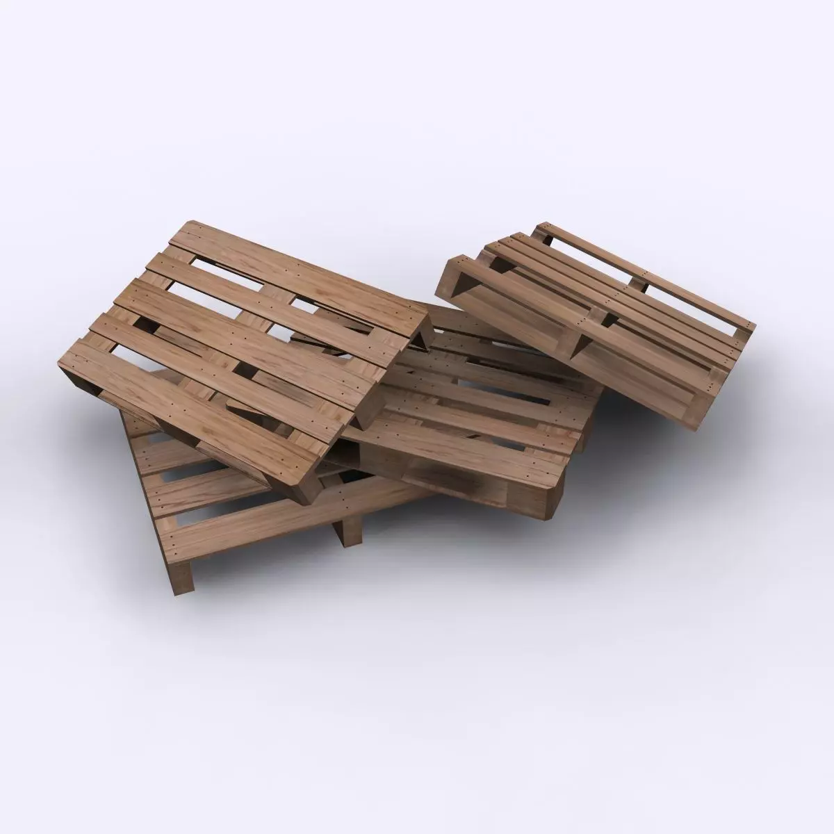 Wood Pallets 3D model_0