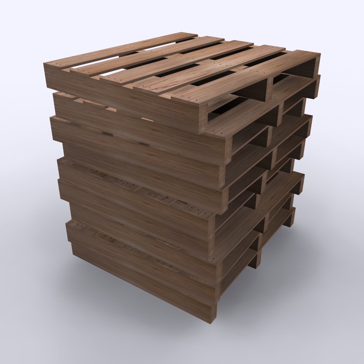 Wood Pallets 3D model_4