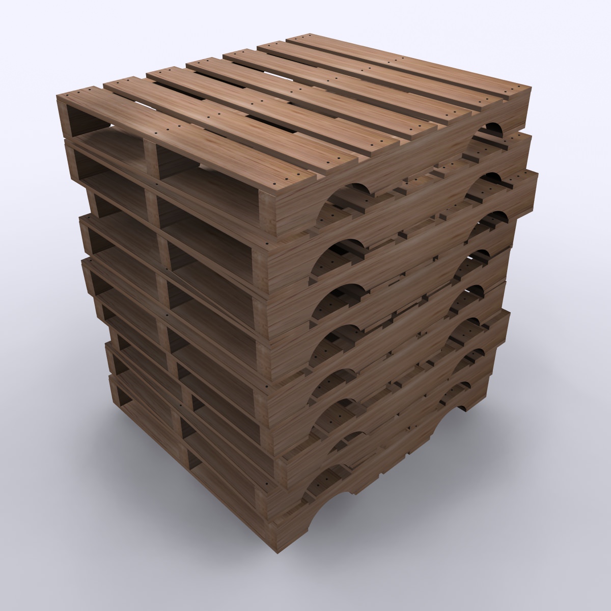 Wood Pallets 3D model_6