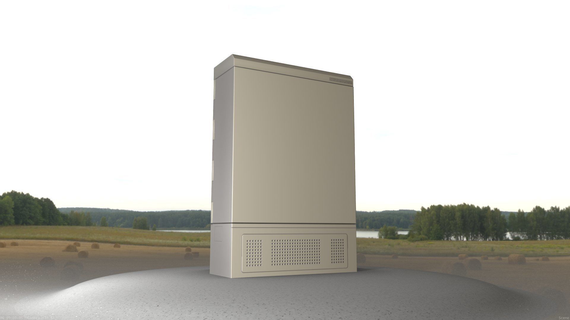 Electrical Distribution Cabinet 130 Low-poly 3D model_71