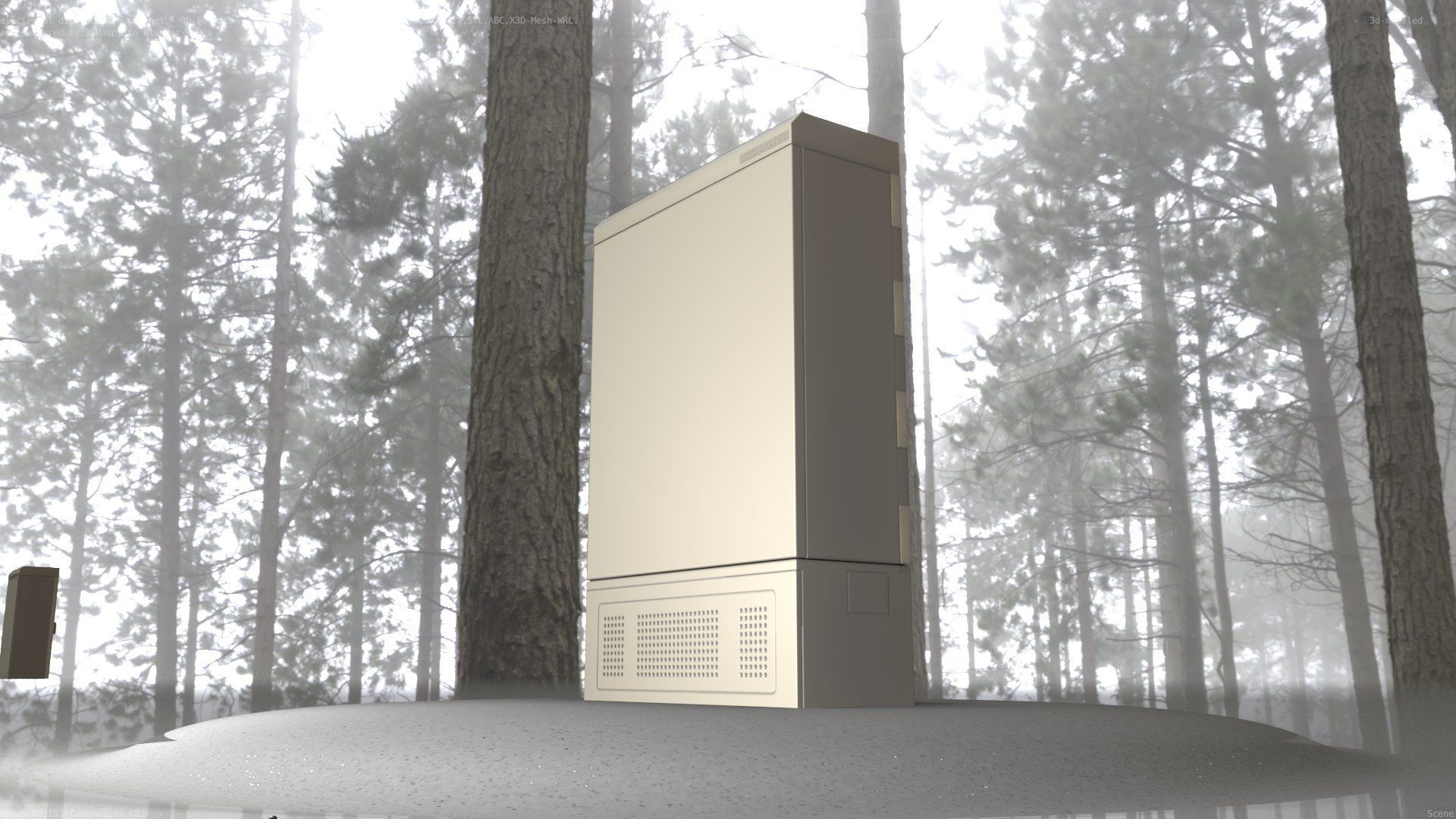 Electrical Distribution Cabinet 130 Low-poly 3D model_76