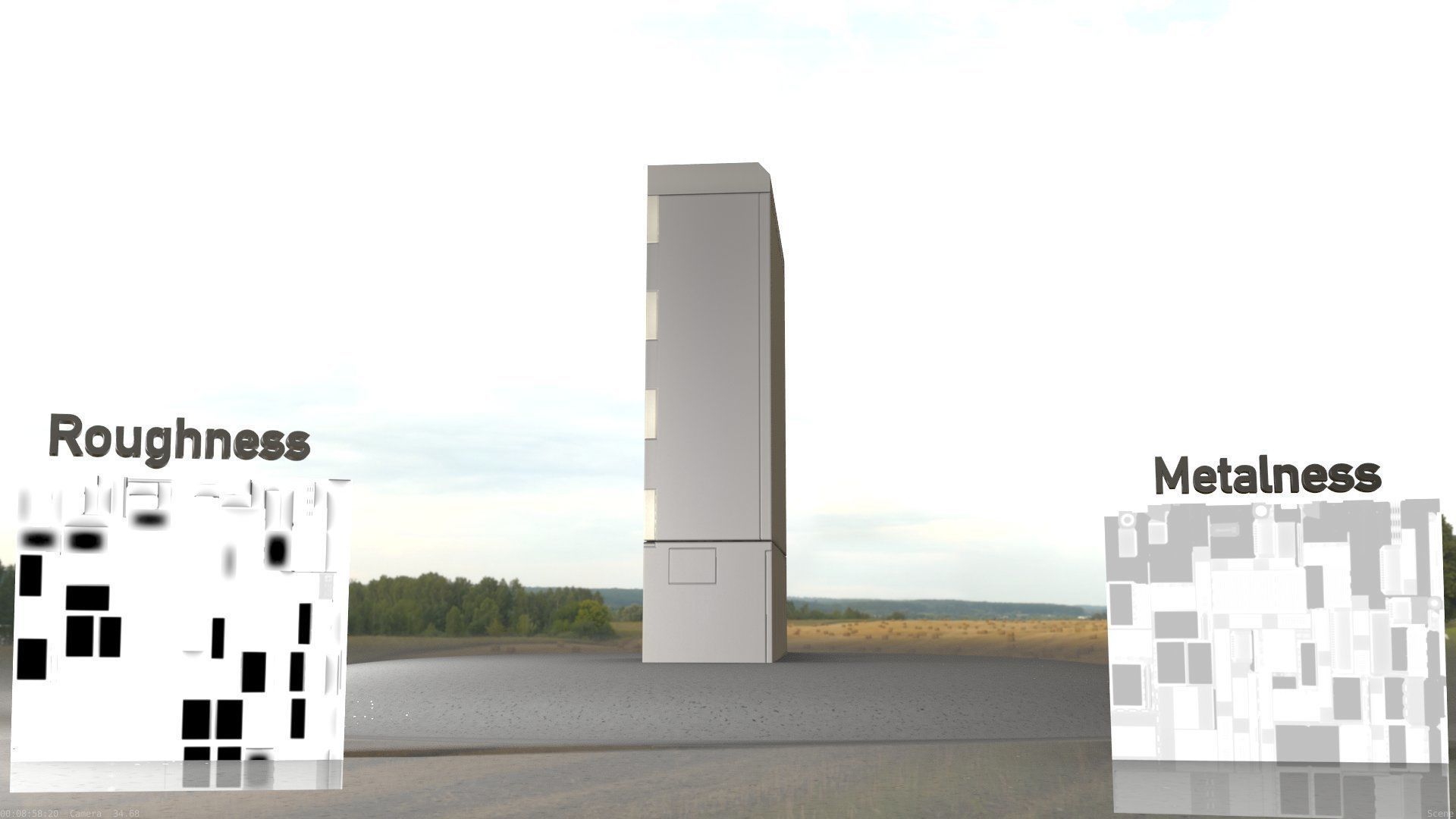 Electrical Distribution Cabinet 130 Low-poly 3D model_38