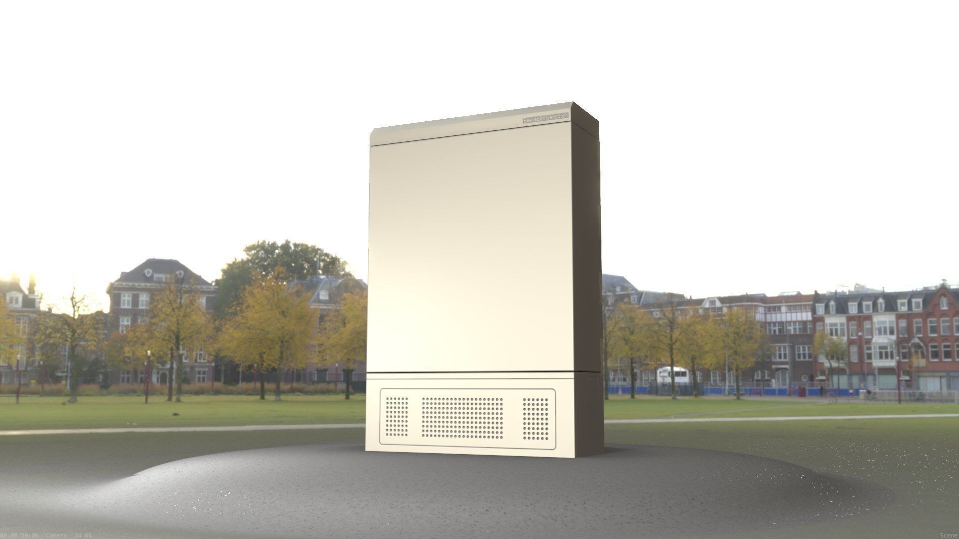 Electrical Distribution Cabinet 130 Low-poly 3D model_48