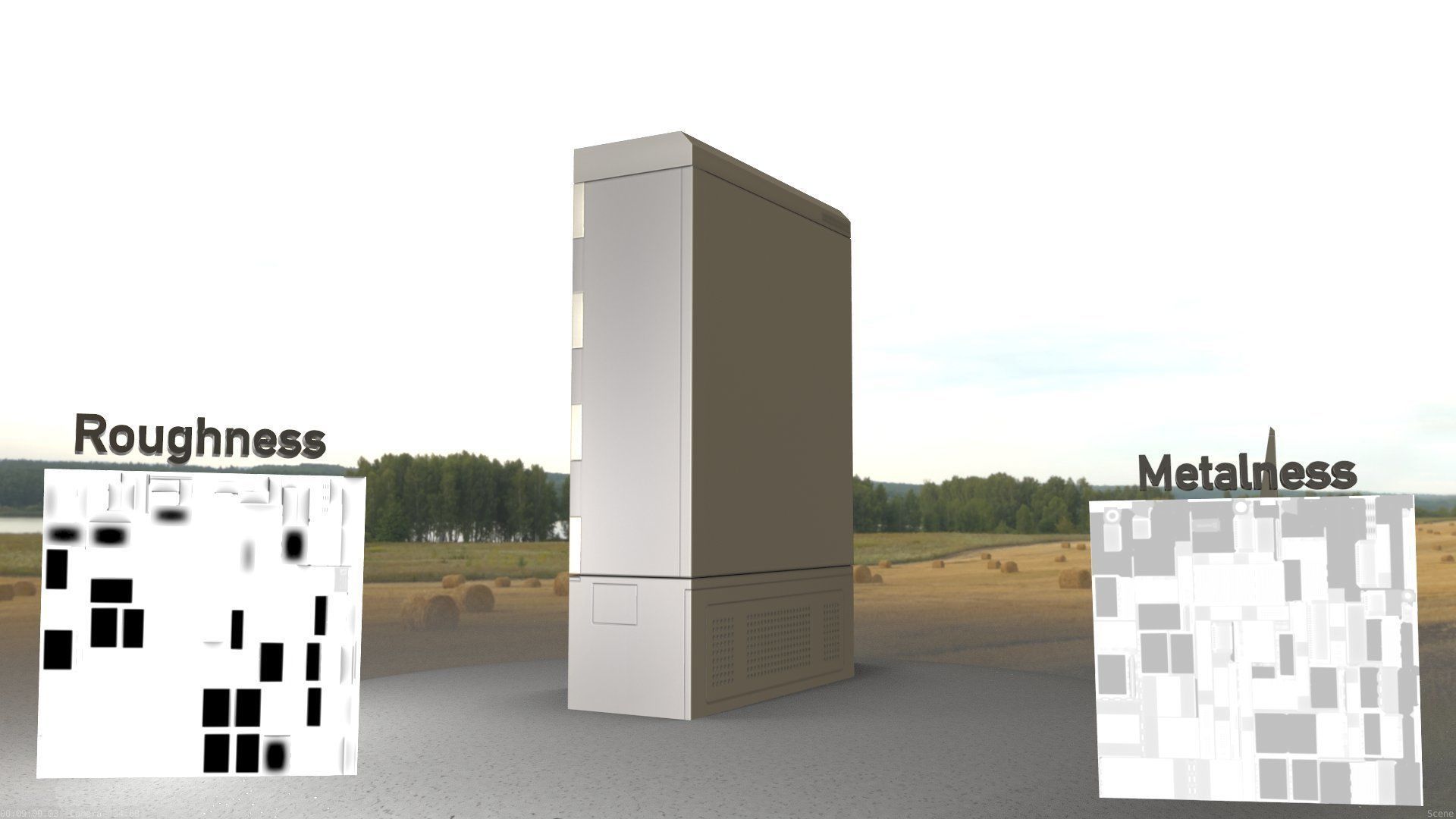 Electrical Distribution Cabinet 130 Low-poly 3D model_69