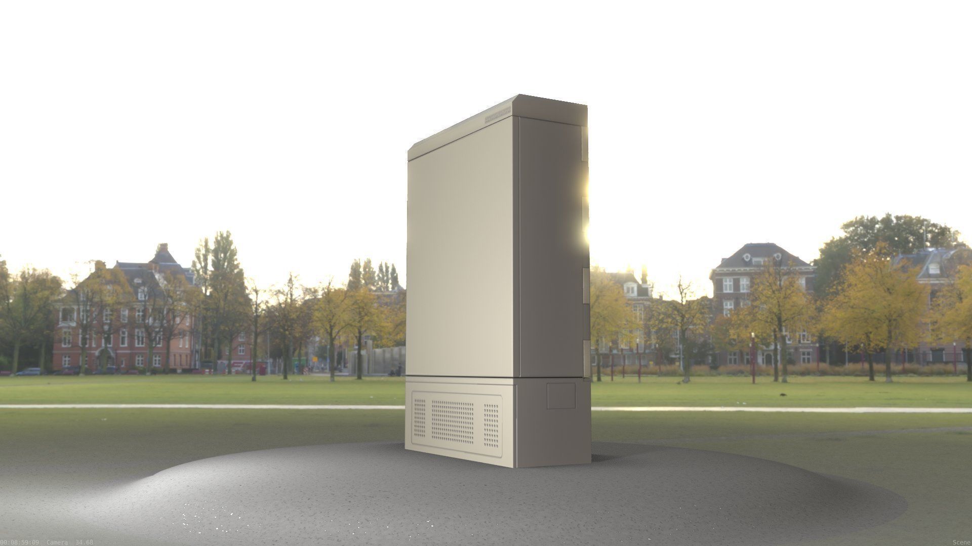 Electrical Distribution Cabinet 130 Low-poly 3D model_51
