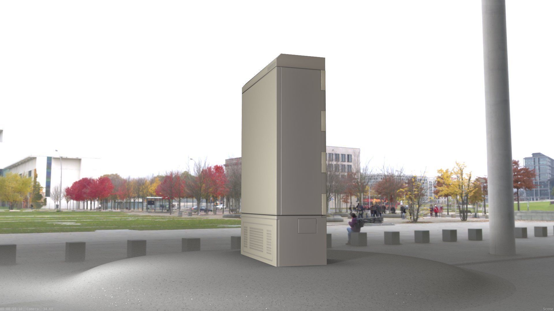 Electrical Distribution Cabinet 130 Low-poly 3D model_52