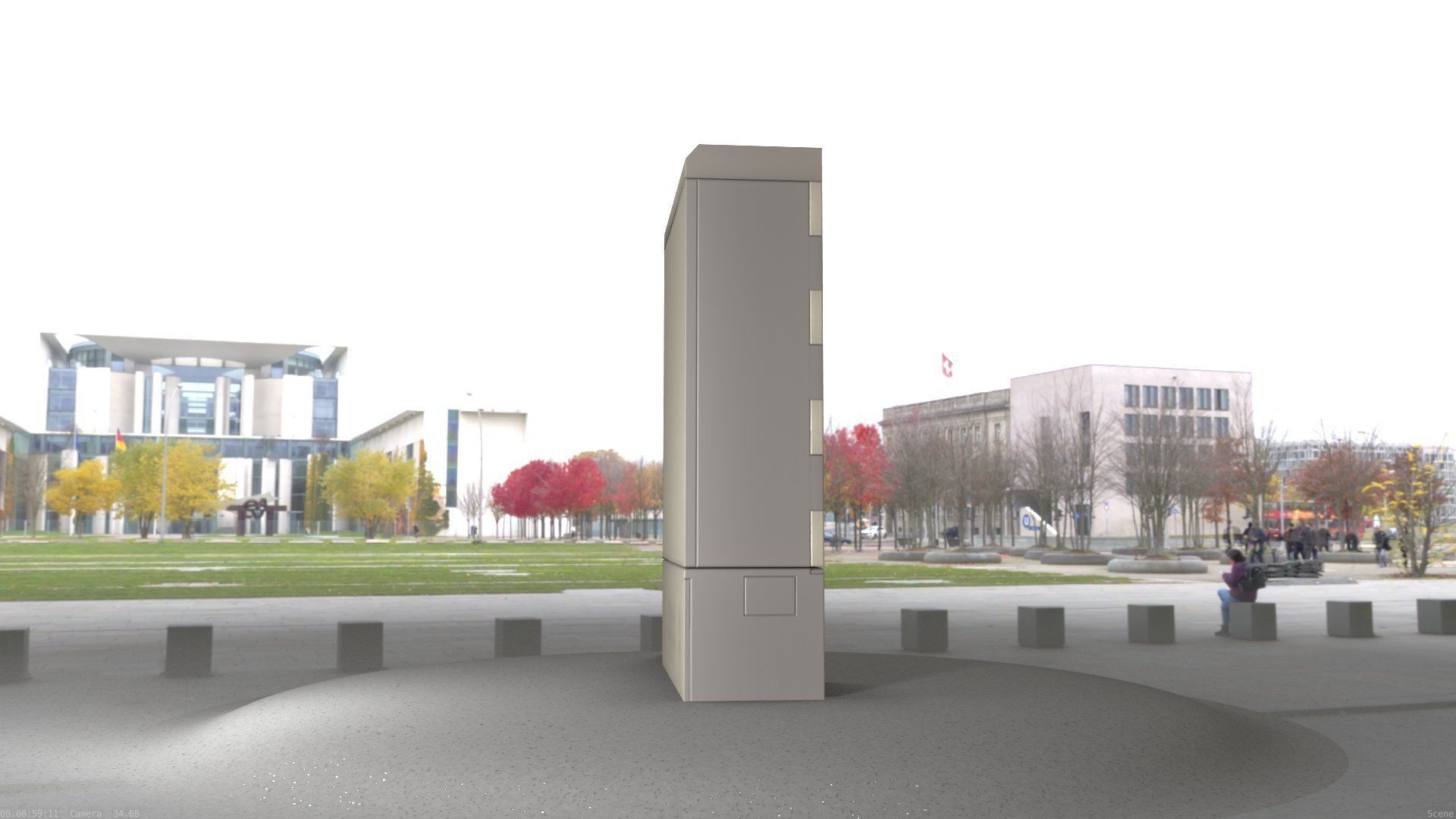 Electrical Distribution Cabinet 130 Low-poly 3D model_53