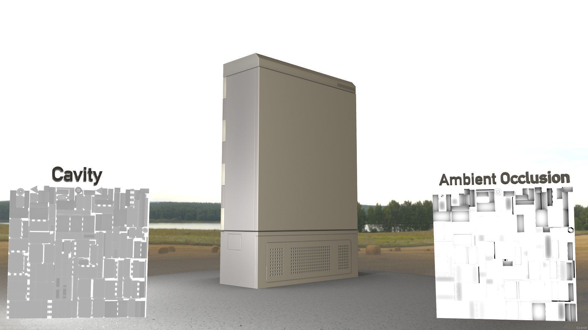 Electrical Distribution Cabinet 130 Low-poly 3D model_70