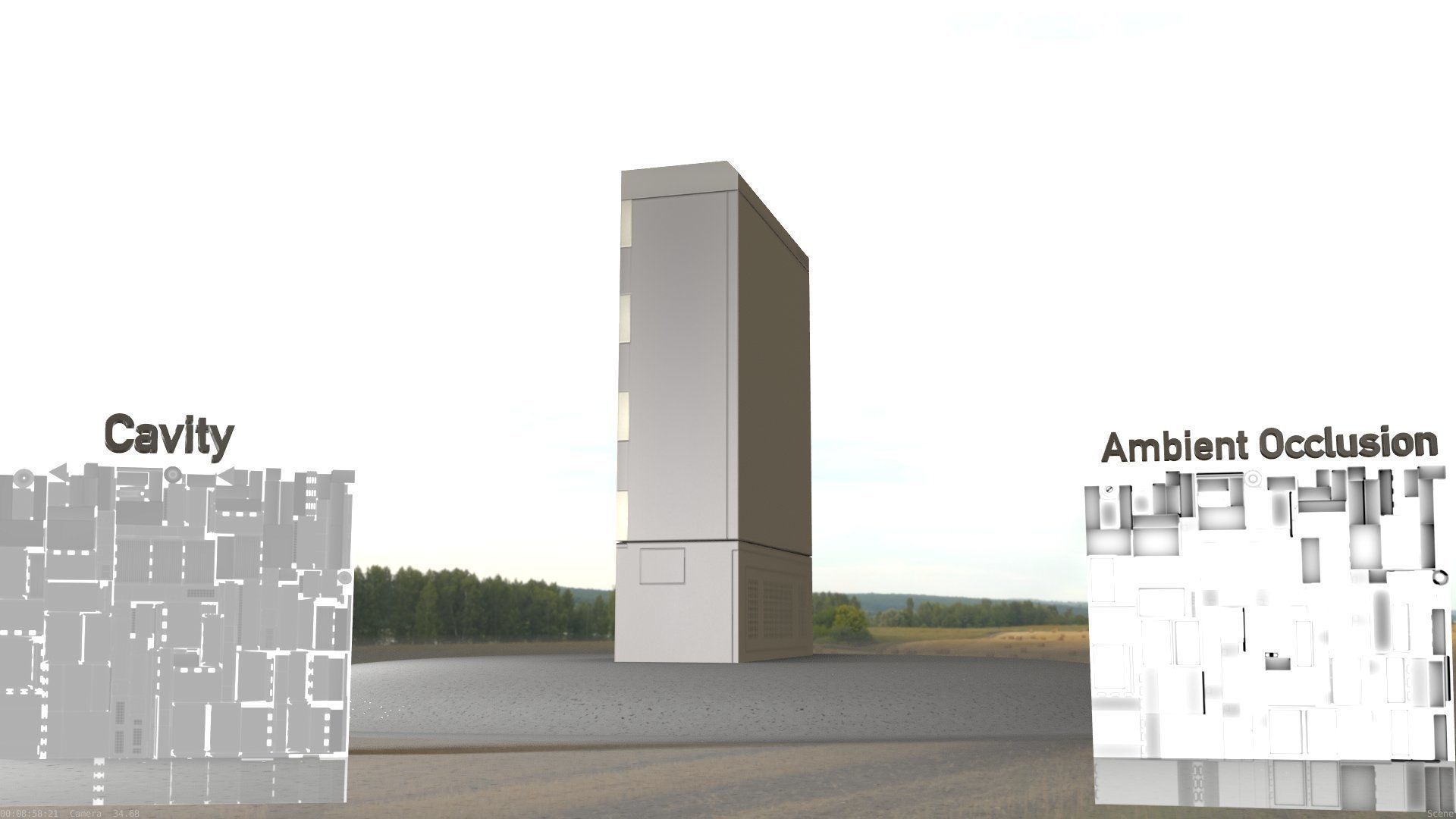 Electrical Distribution Cabinet 130 Low-poly 3D model_39