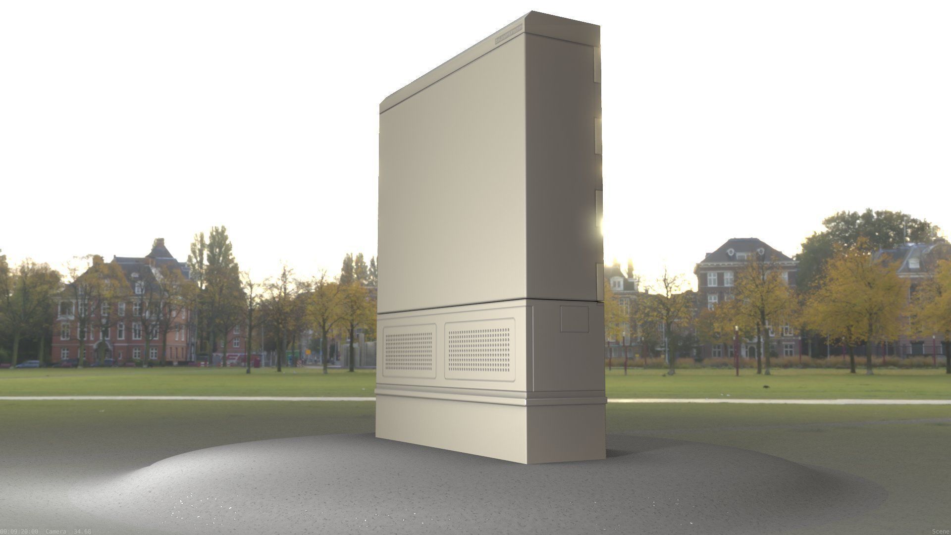 Electrical Distribution Cabinet 135 Low-poly 3D model_41