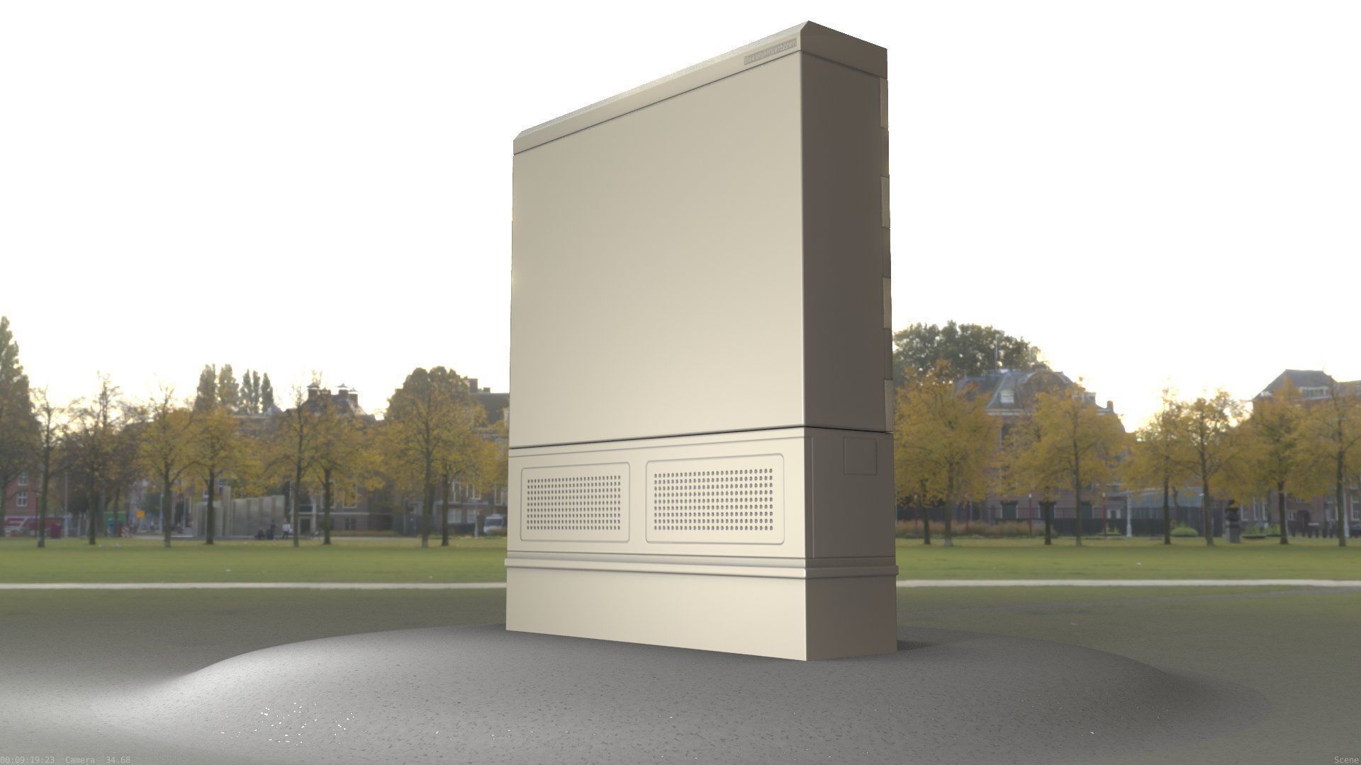 Electrical Distribution Cabinet 135 Low-poly 3D model_40