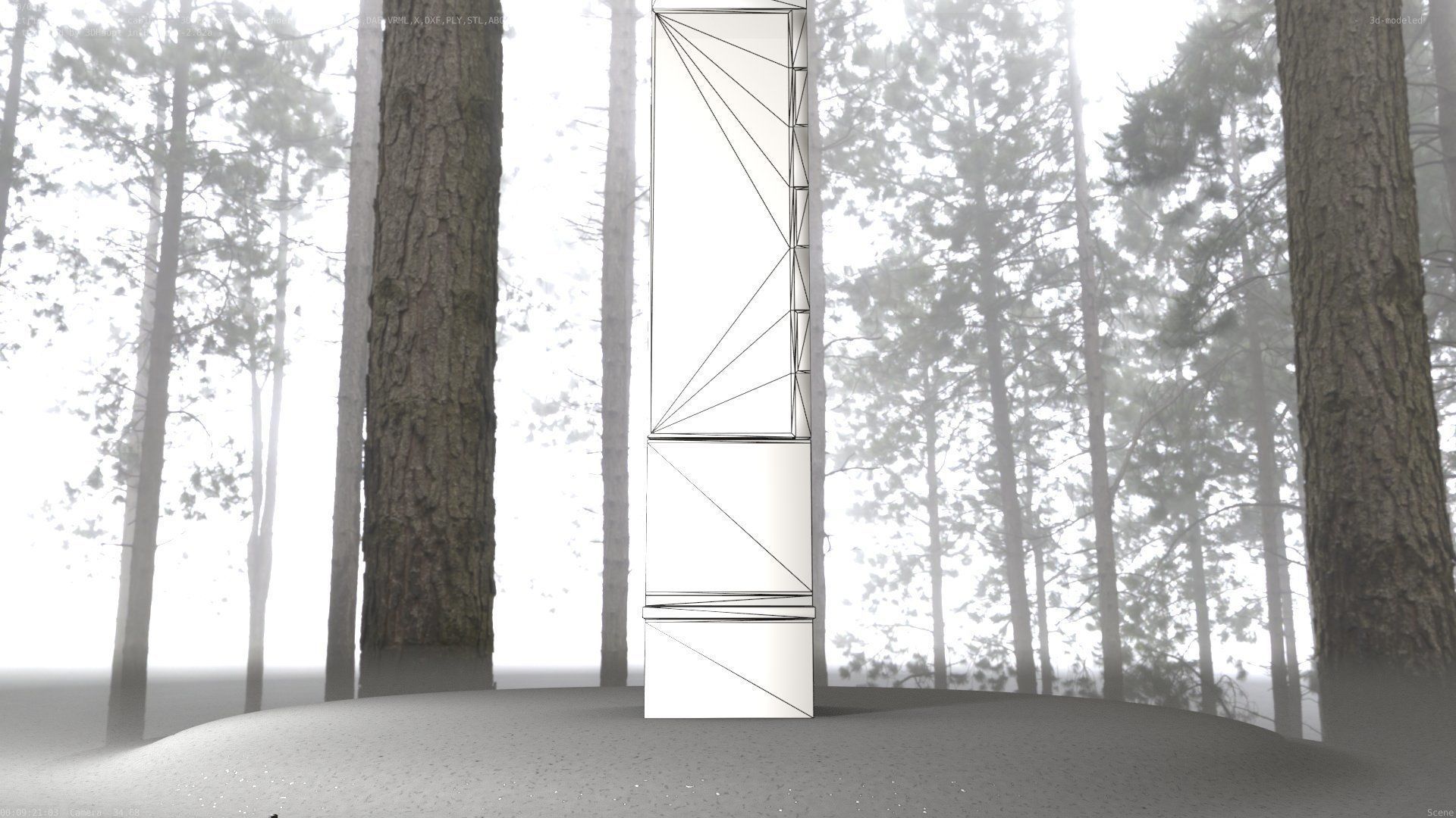 Electrical Distribution Cabinet 135 Low-poly 3D model_68