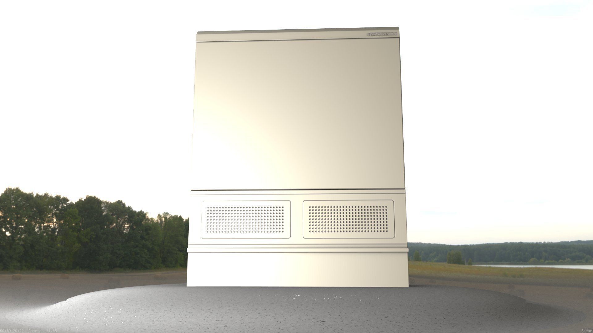 Electrical Distribution Cabinet 135 Low-poly 3D model_63