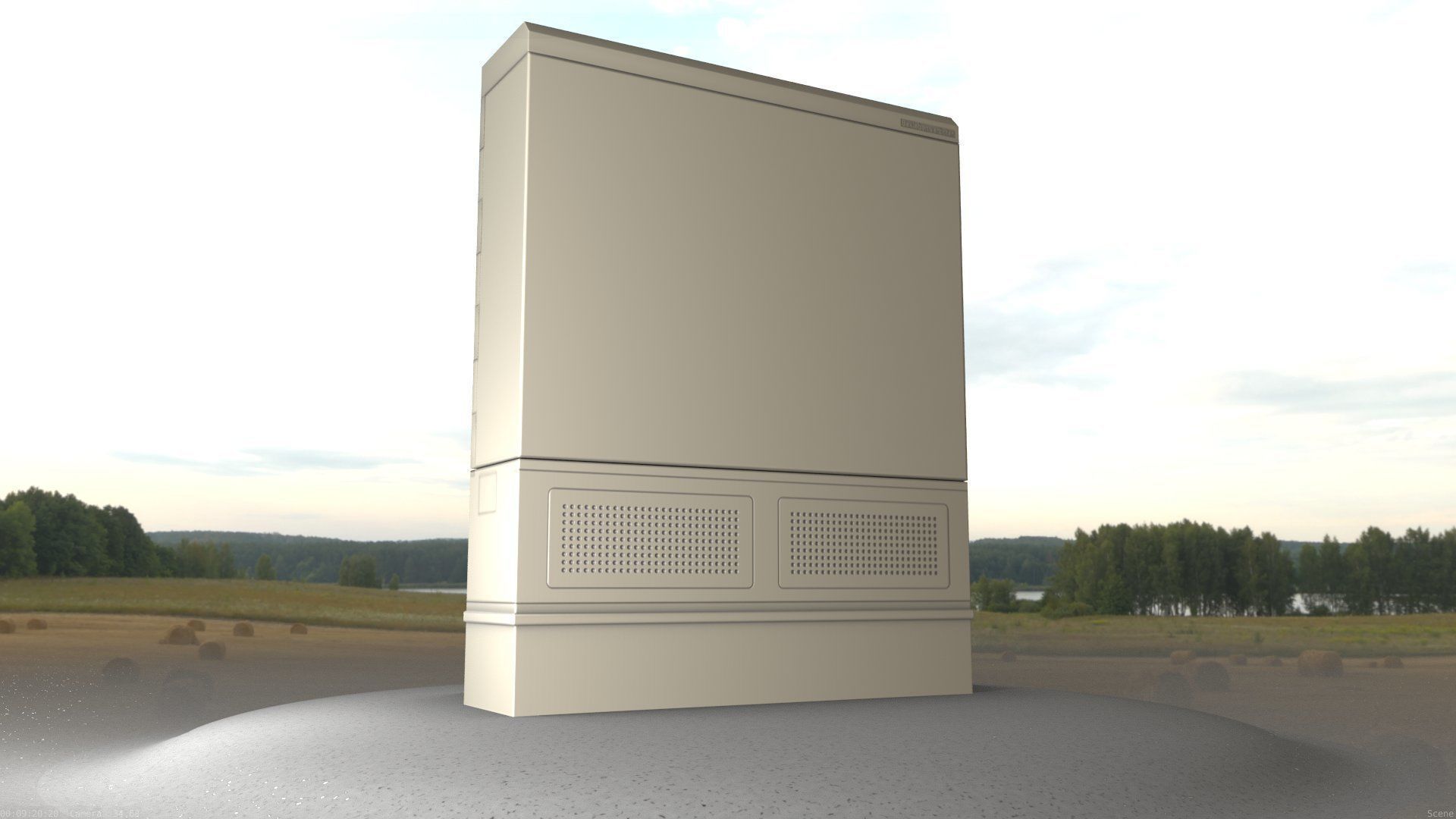 Electrical Distribution Cabinet 135 Low-poly 3D model_61