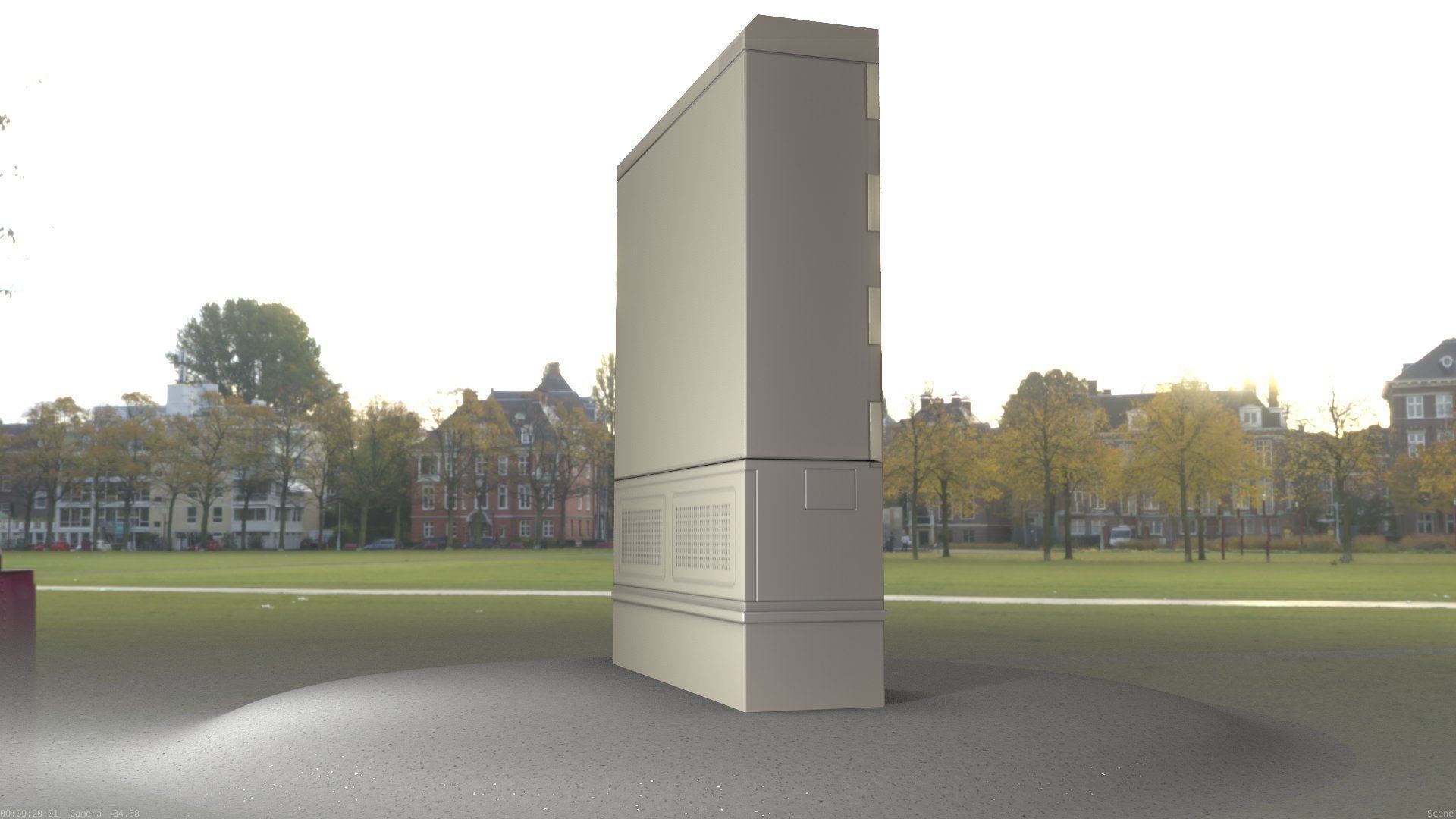 Electrical Distribution Cabinet 135 Low-poly 3D model_42