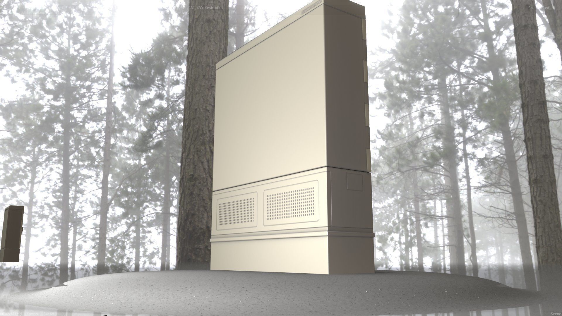 Electrical Distribution Cabinet 135 Low-poly 3D model_66