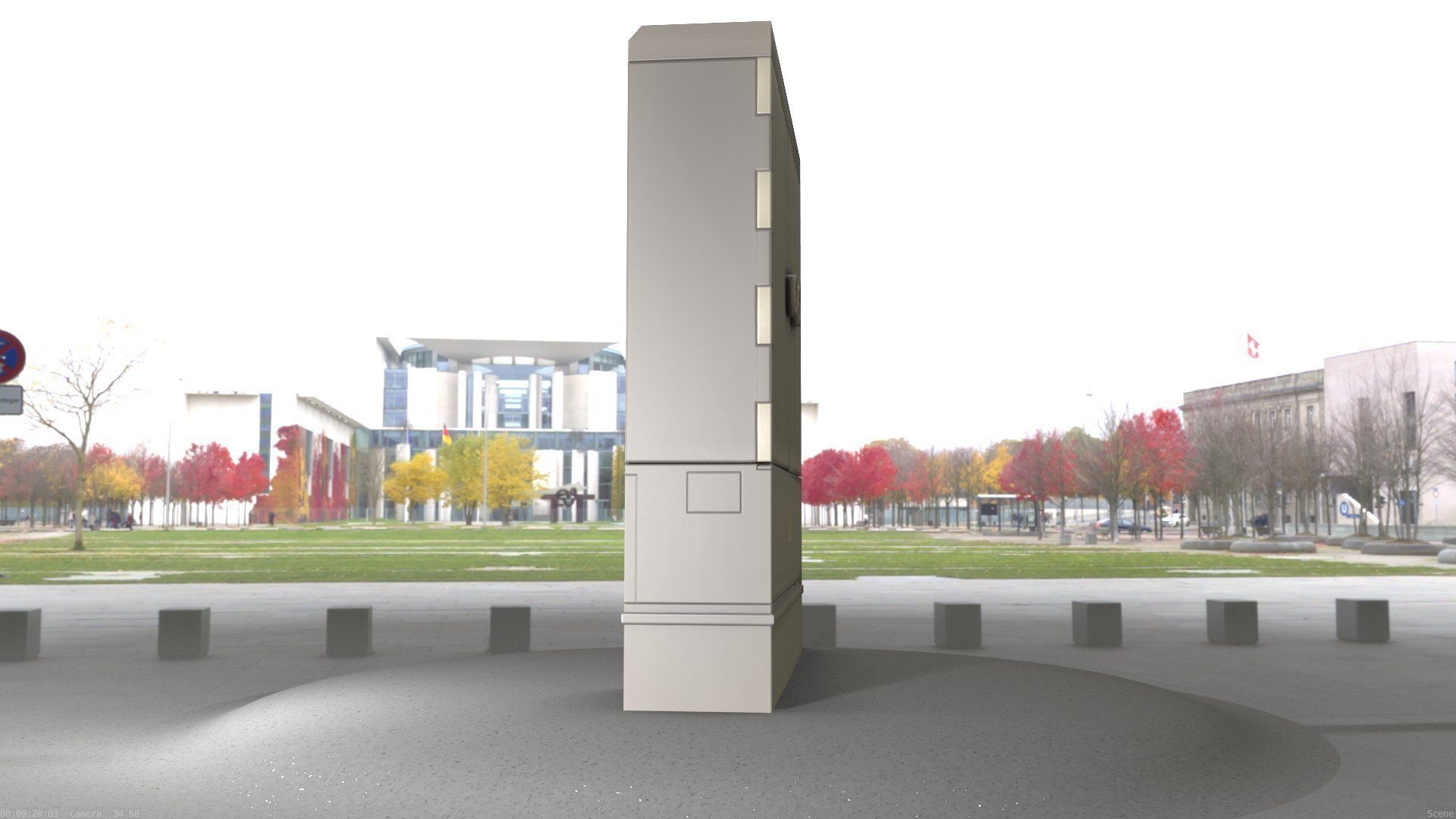 Electrical Distribution Cabinet 135 Low-poly 3D model_44