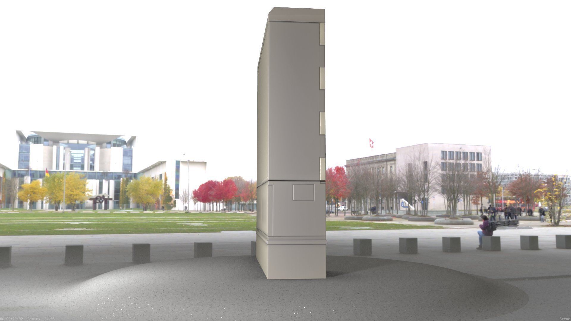 Electrical Distribution Cabinet 135 Low-poly 3D model_43