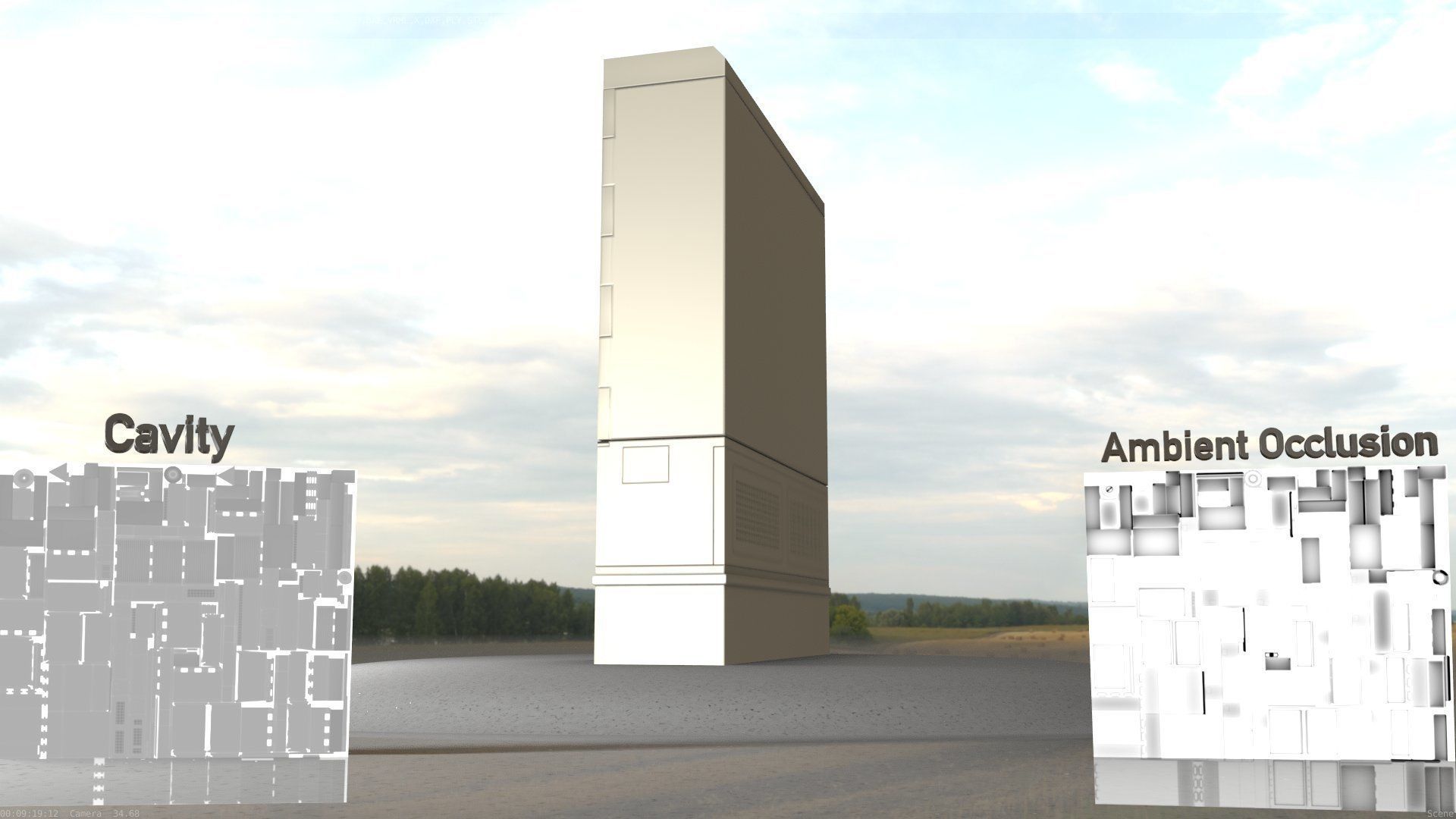 Electrical Distribution Cabinet 135 Low-poly 3D model_29