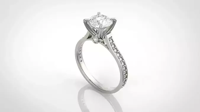 Solitaire Engagement Ring 02
