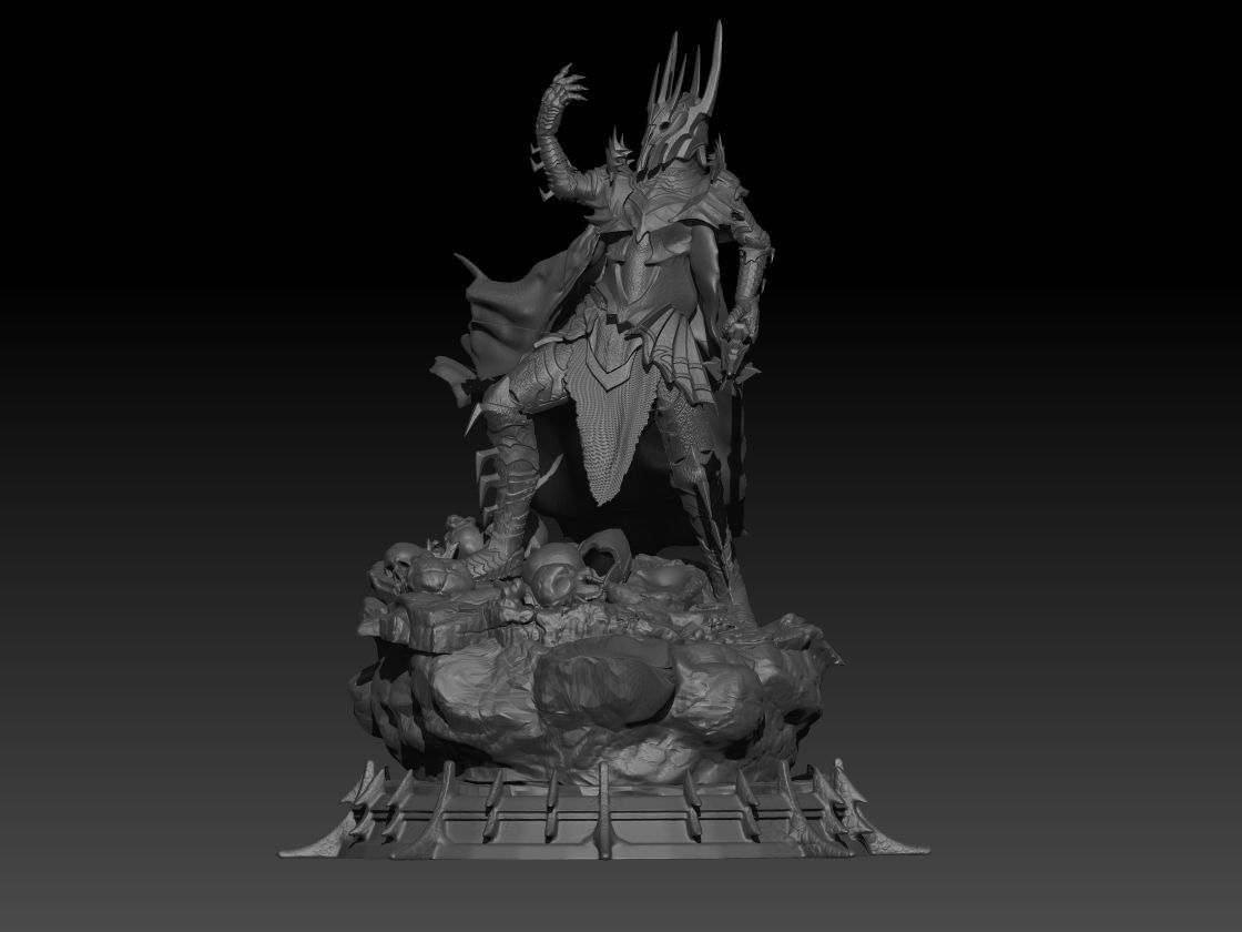 Sauron from Lord of the rings fan made 3D print model_3