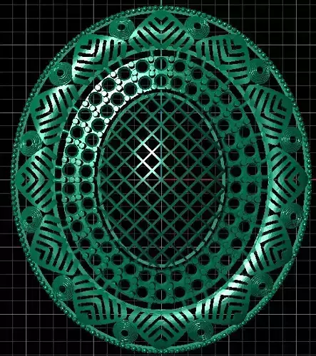 Gold Oval Shaped Locket