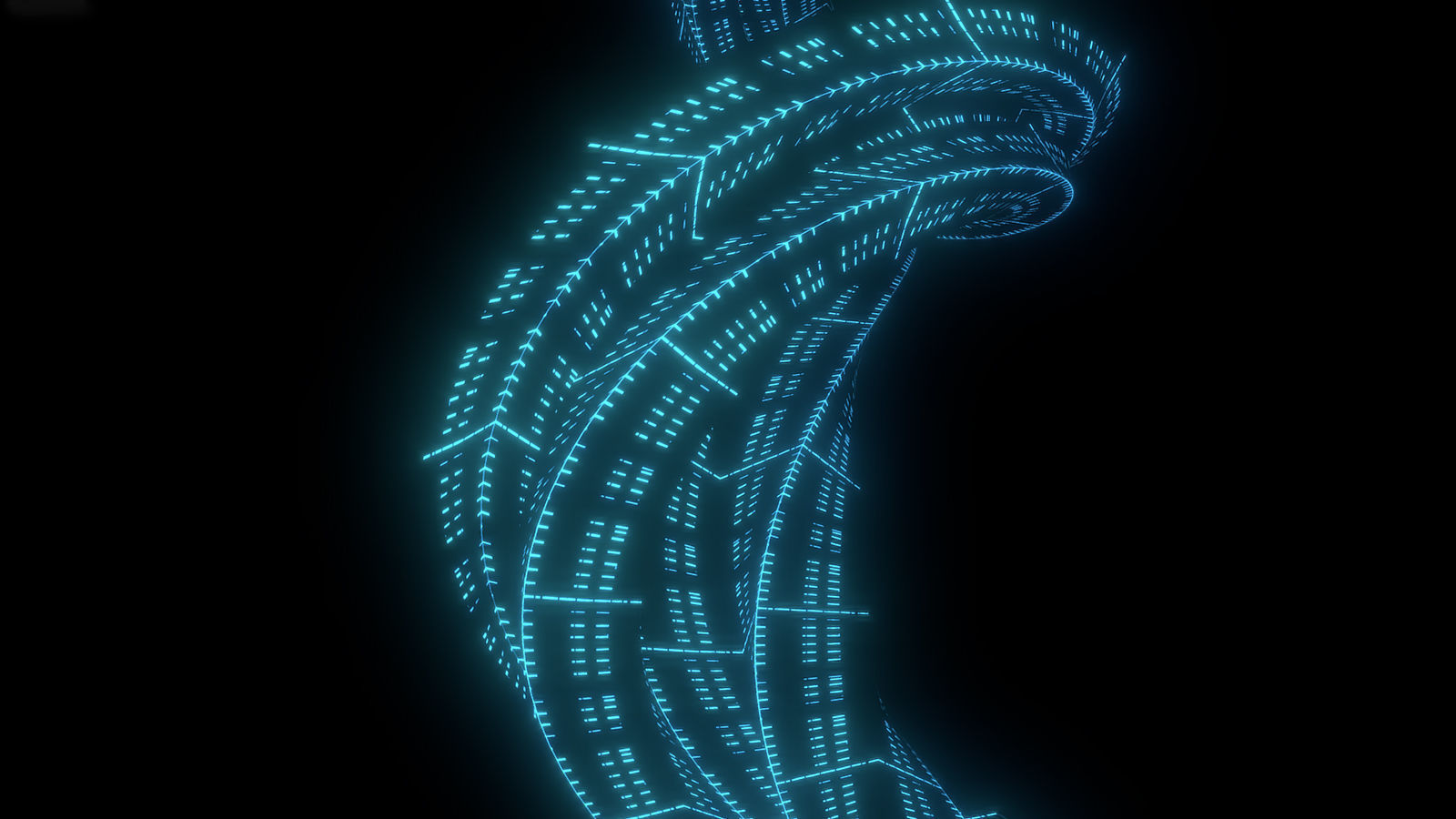 Sci fi Tower Neon Glow 3D model_4