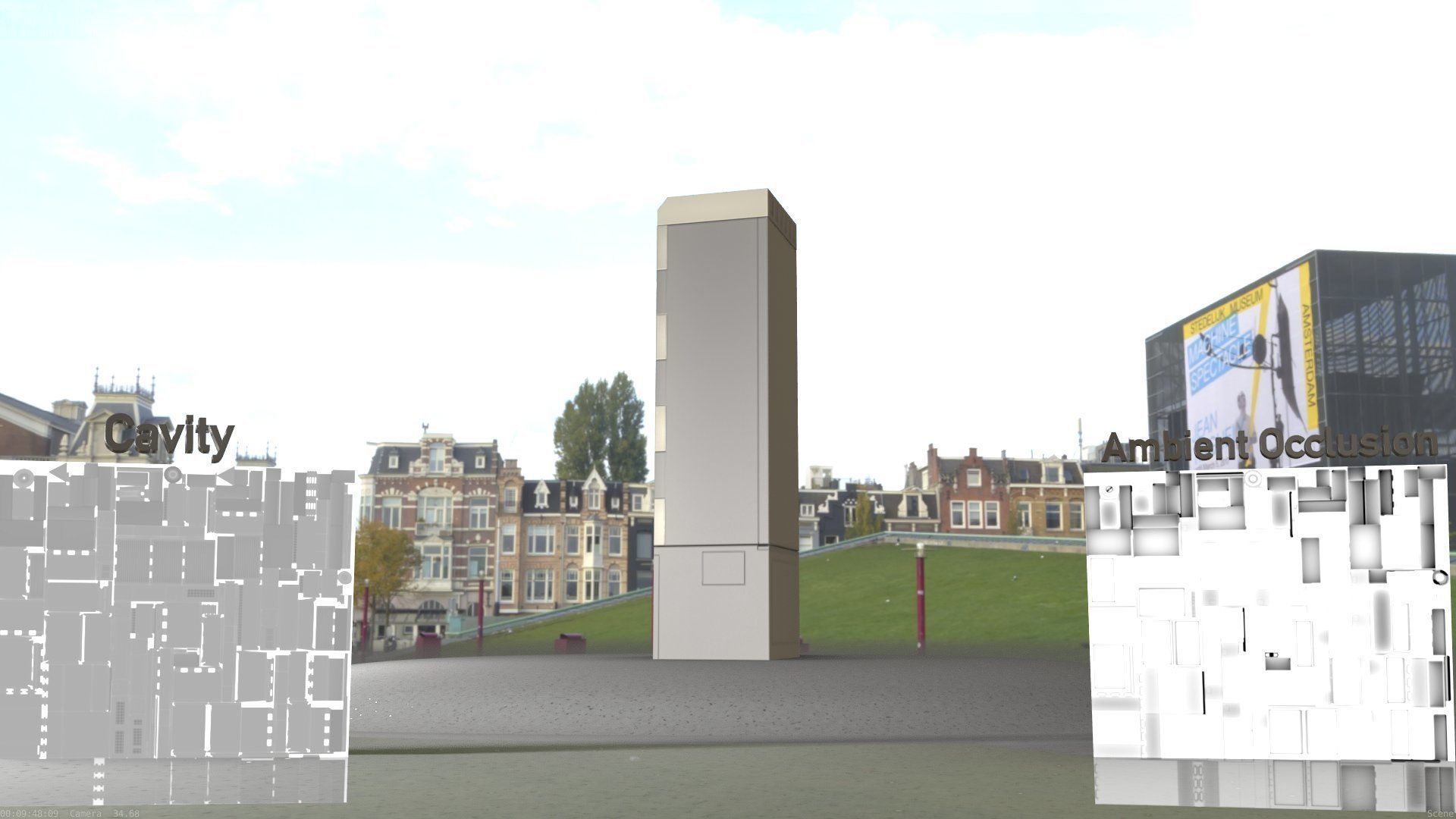 Electrical Distribution Cabinet 142 Low-poly 3D model_28