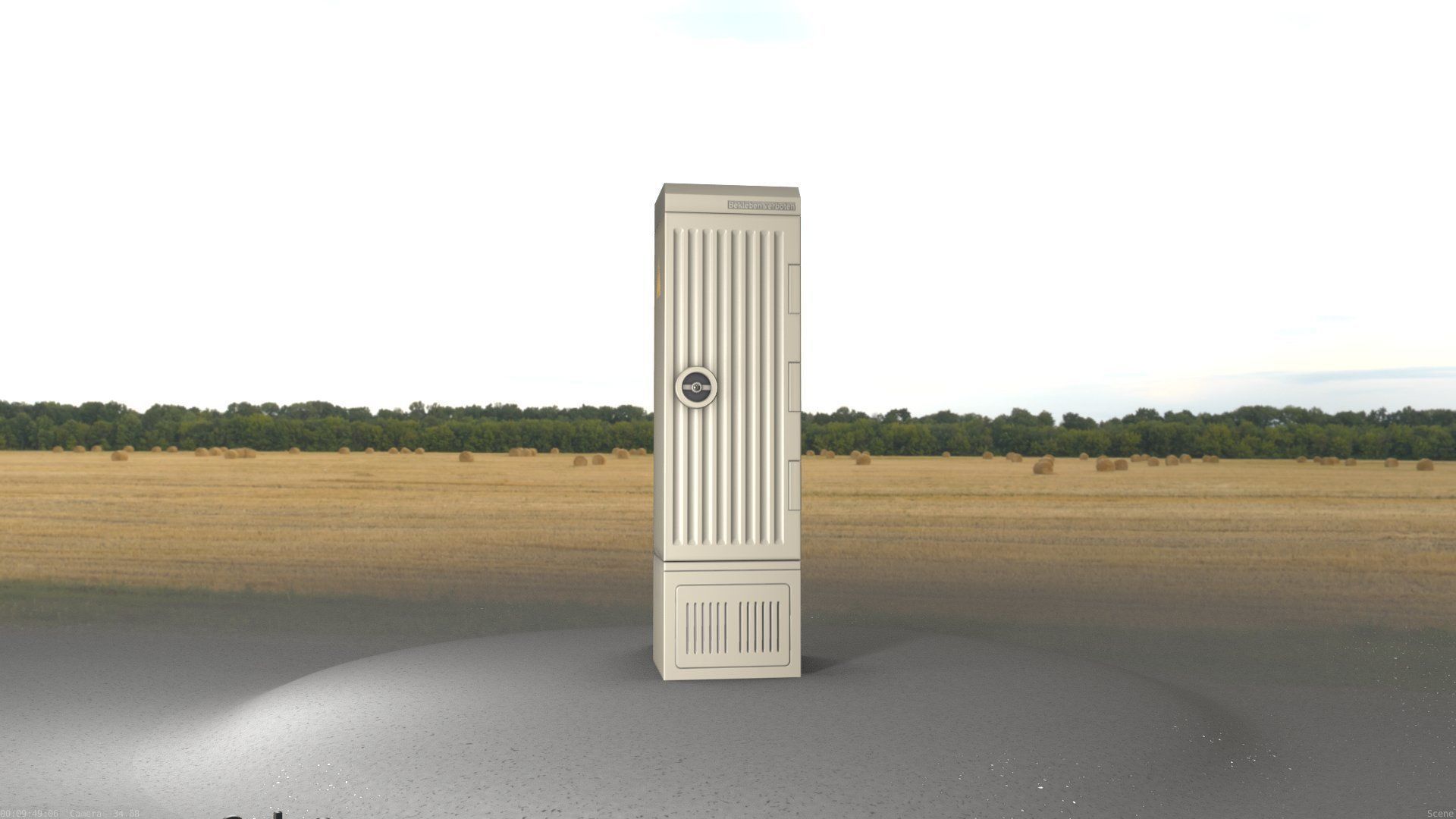 Electrical Distribution Cabinet 142 Low-poly 3D model_49