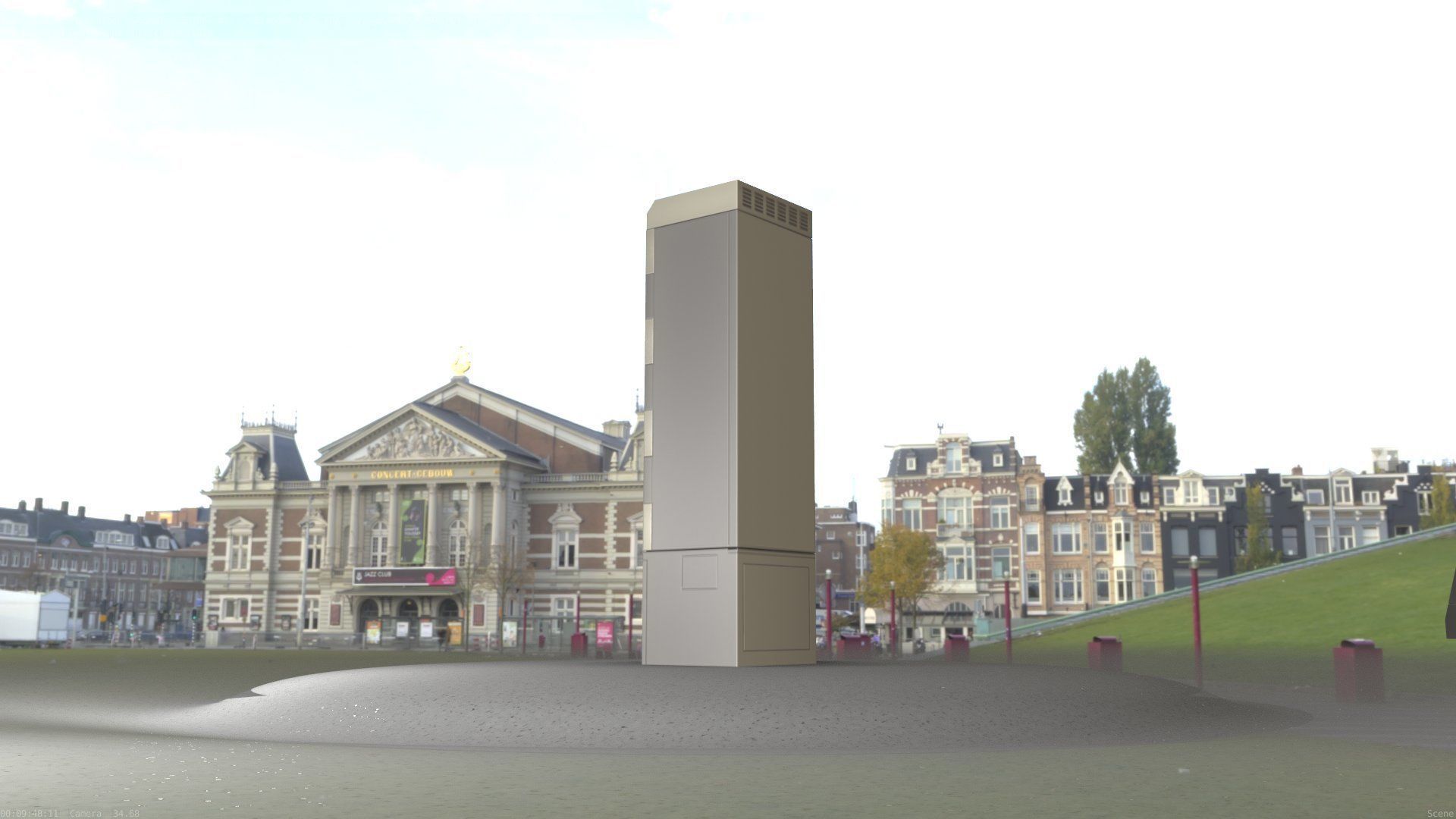 Electrical Distribution Cabinet 142 Low-poly 3D model_30