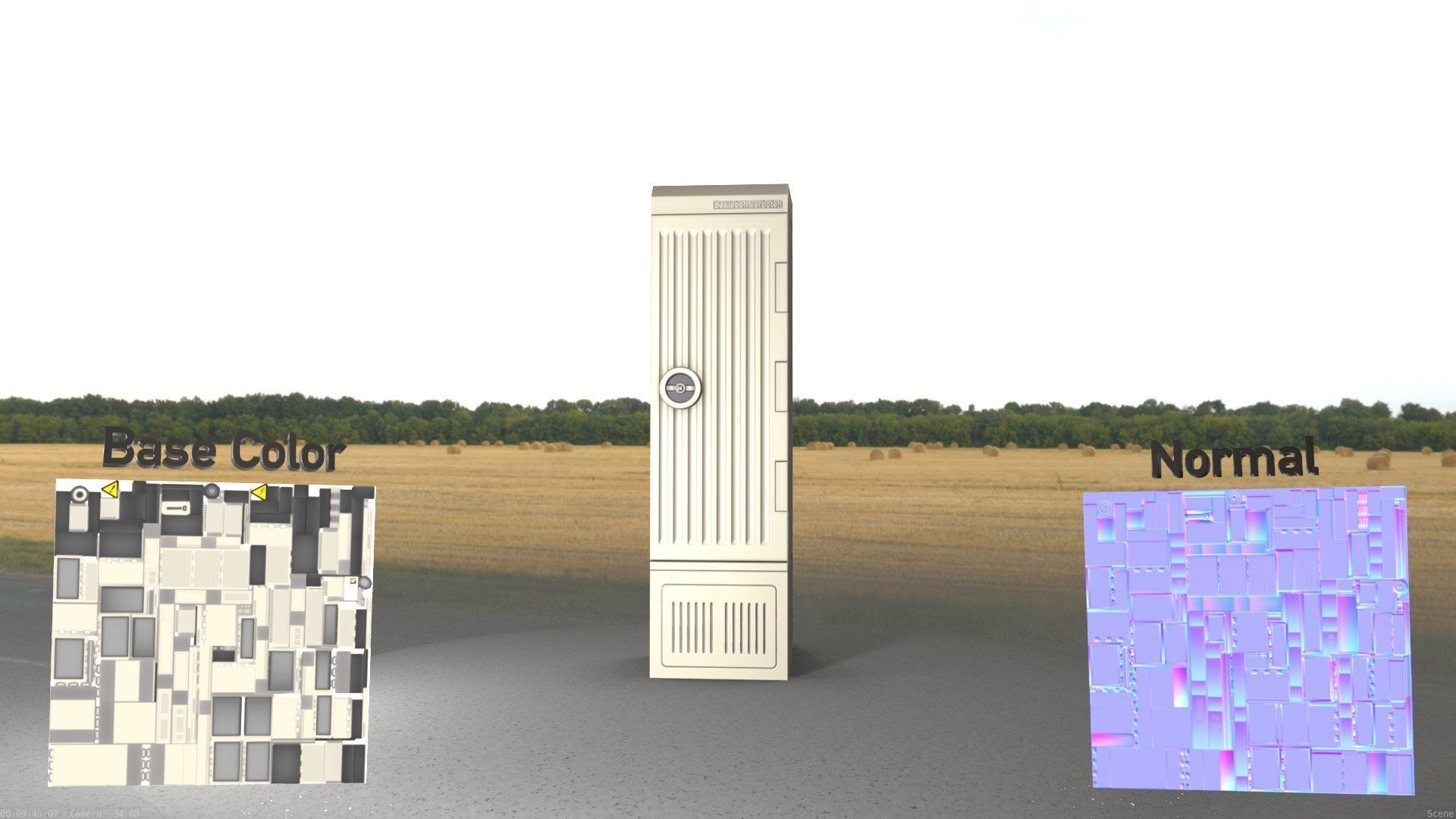 Electrical Distribution Cabinet 142 Low-poly 3D model_50