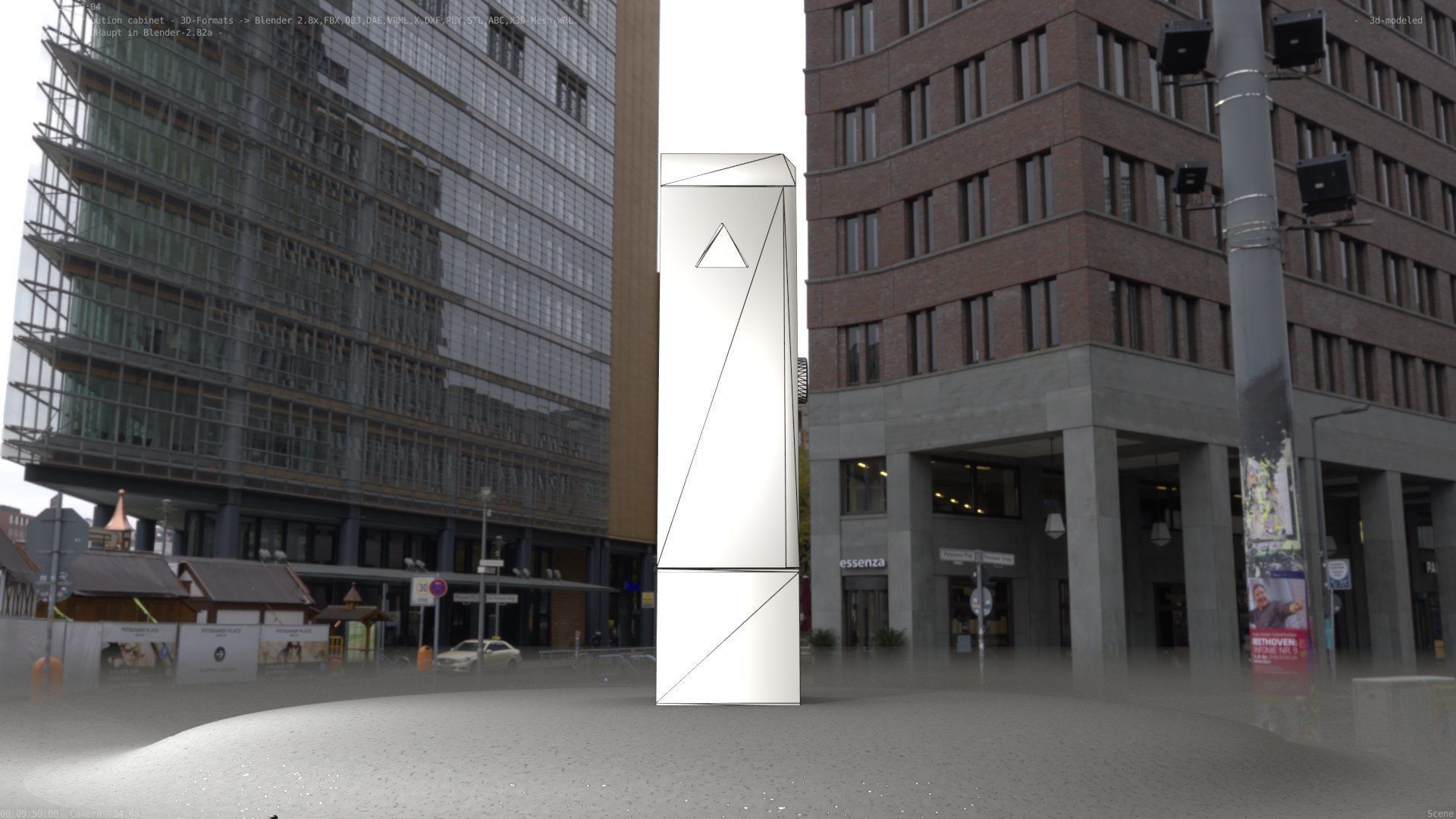 Electrical Distribution Cabinet 142 Low-poly 3D model_67