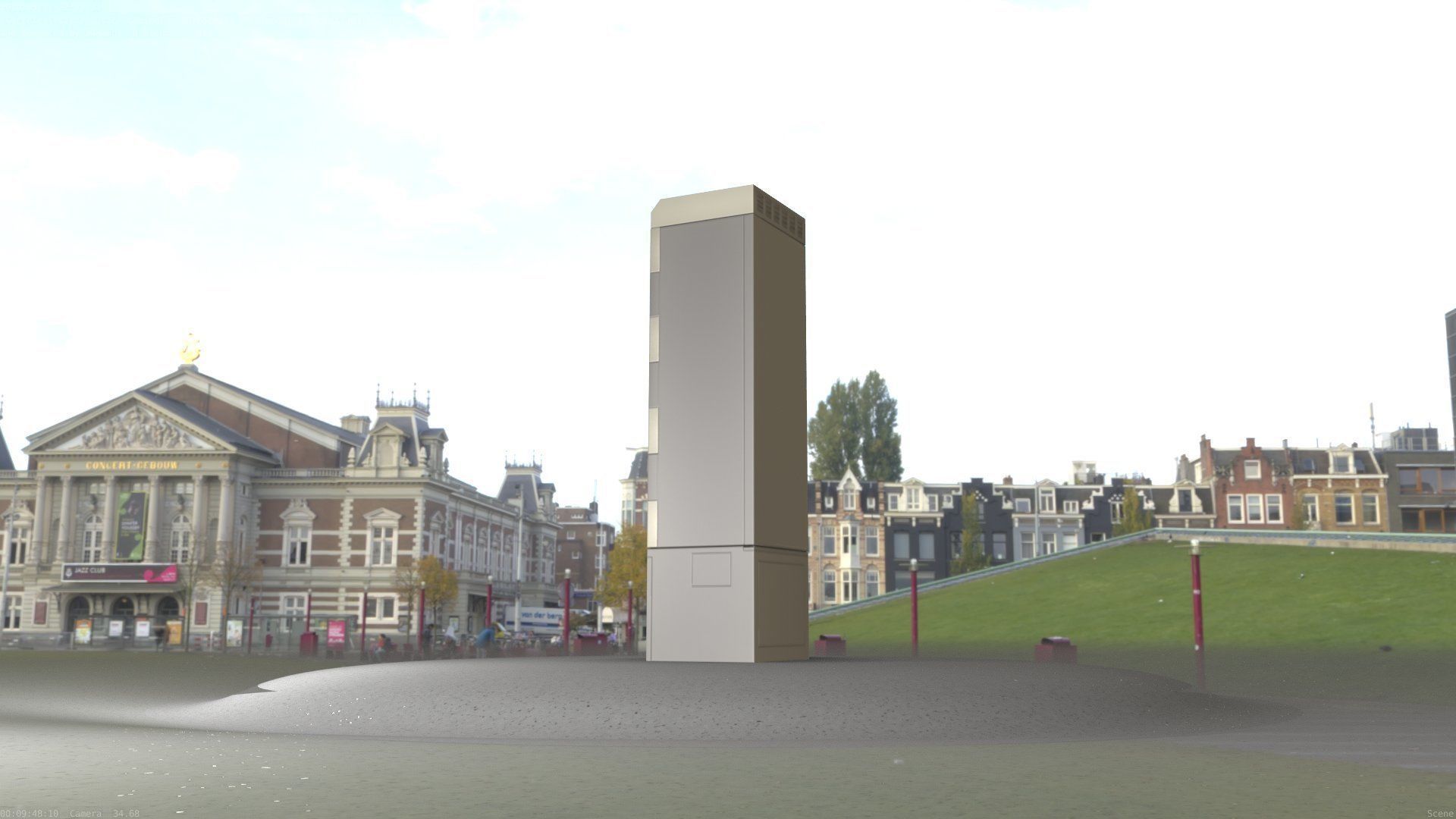 Electrical Distribution Cabinet 142 Low-poly 3D model_29