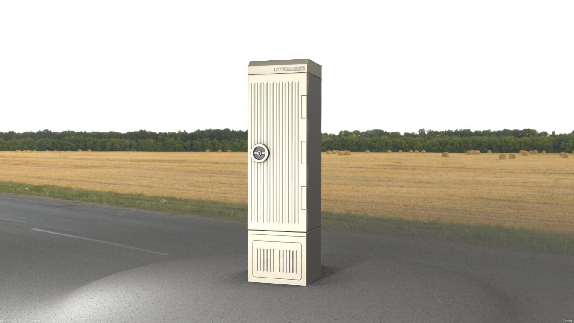 Electrical Distribution Cabinet 142 Low-poly 3D model_20