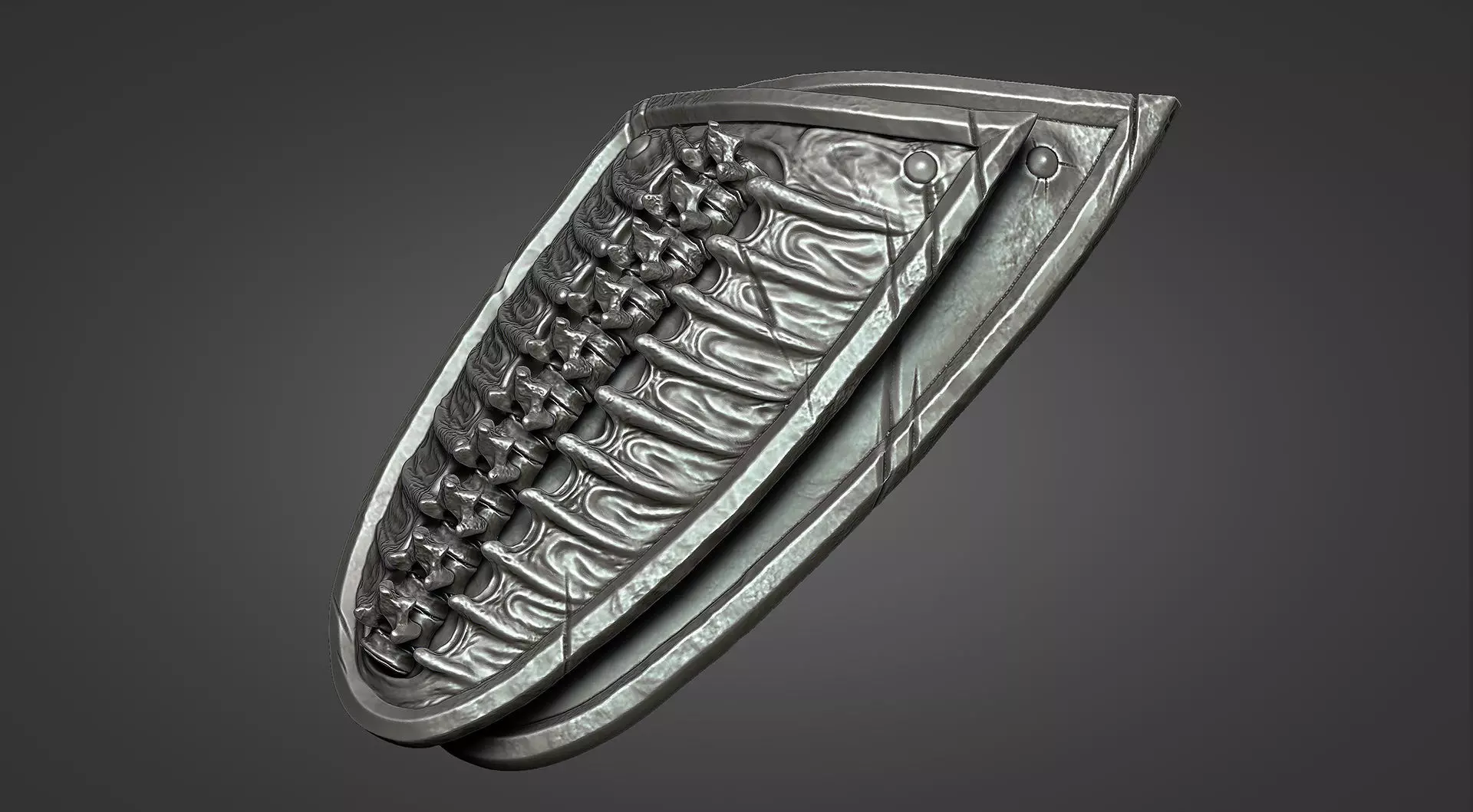 Lich King armor - leg 1 3D print model_0