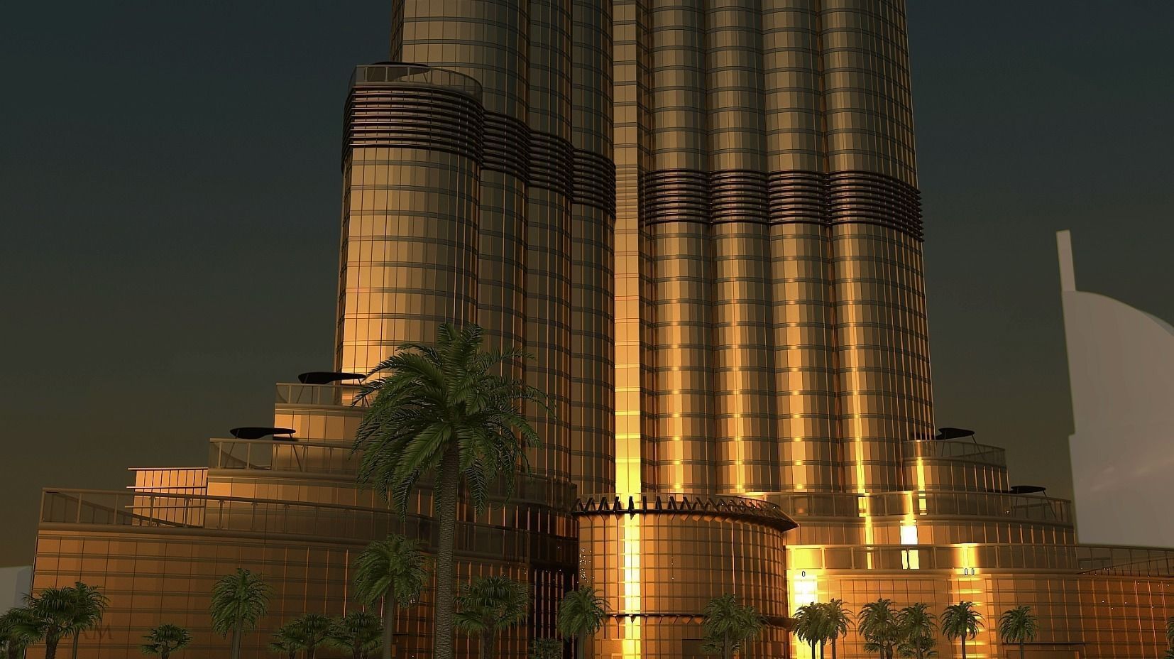 Burj Khalifa 3D Model 3D model_4