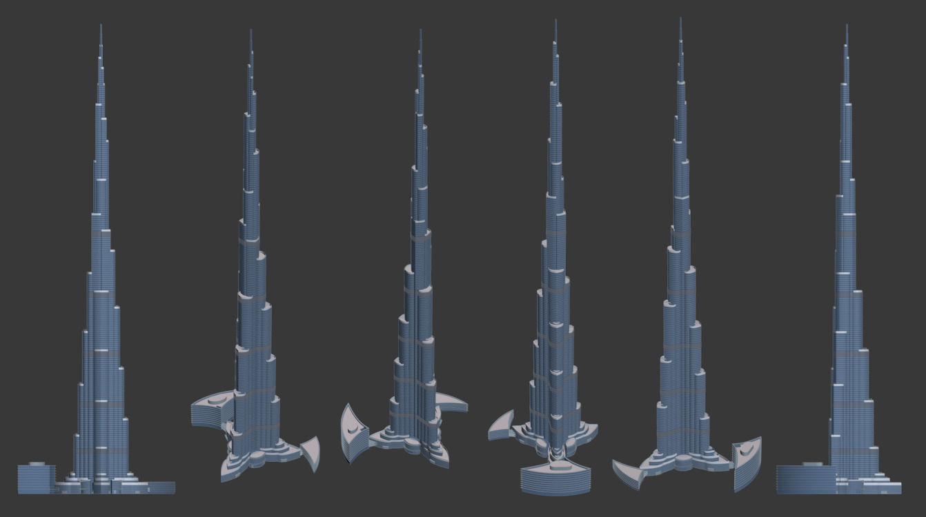 Burj Khalifa 3D Model 3D model_3