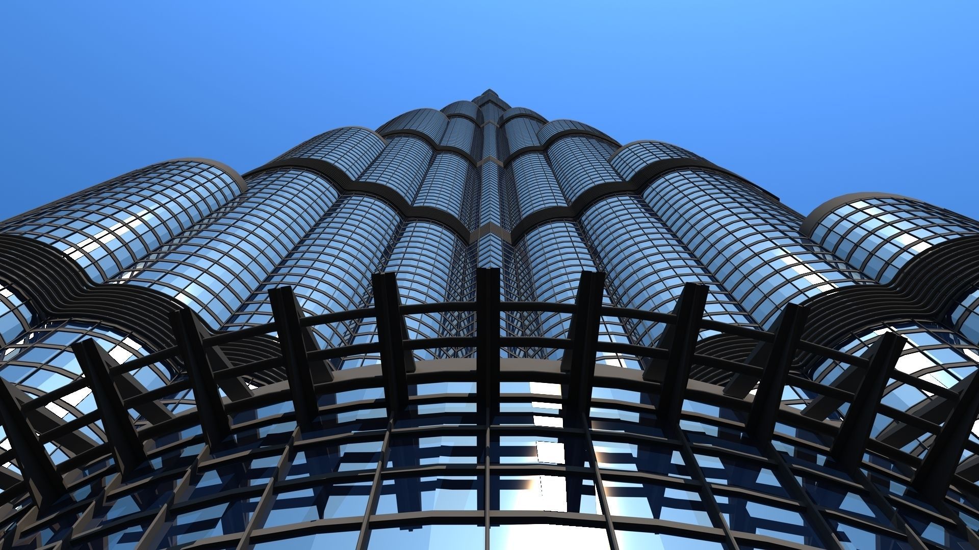 Burj Khalifa 3D Model 3D model_5