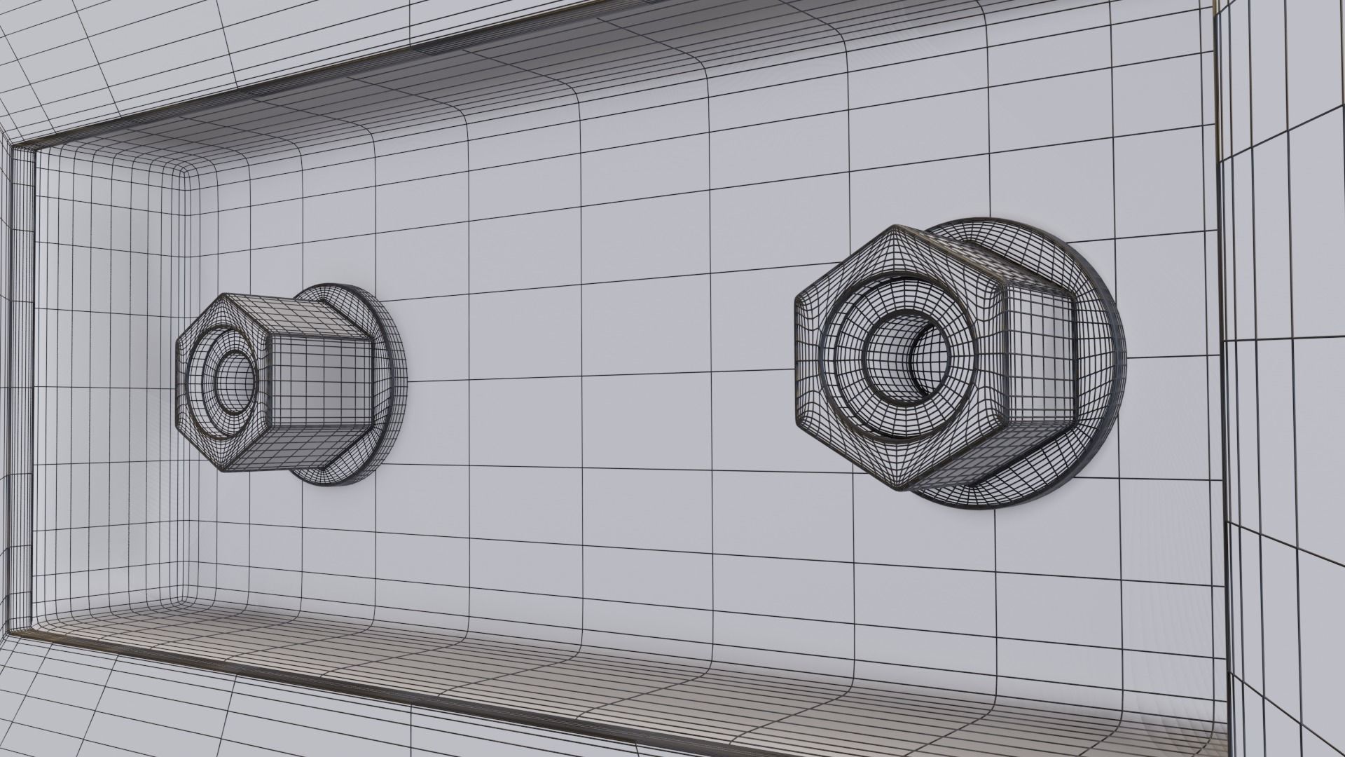 Wood speaker Low-poly 3D model_24