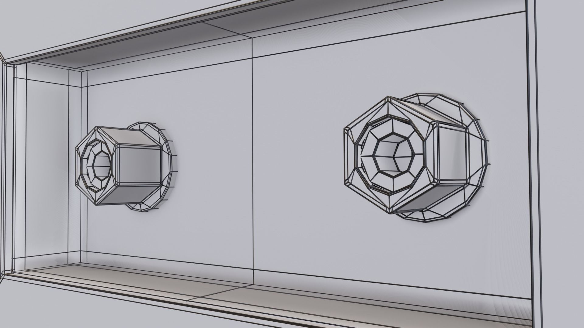 Wood speaker Low-poly 3D model_22