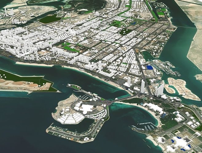 Abu Dhabi United Arab Emirates 3D model
