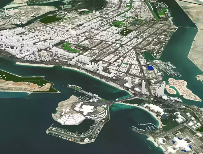 Abu Dhabi United Arab Emirates 3D model