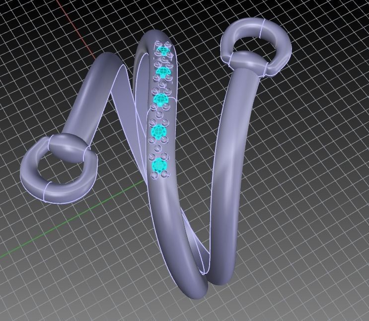 Ring horse equestrian 3D print model 3D print model_5