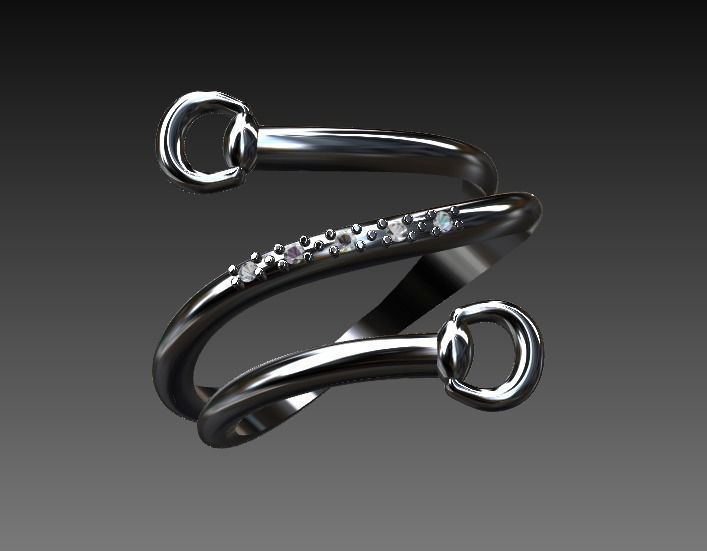 Ring horse equestrian 3D print model 3D print model_9